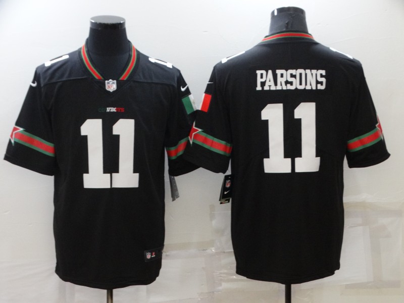 Men's Dallas Cowboys #11 Micah Parsons Black Mexico Stitched Jersey Men's Dallas Cowboys #11 Micah Parsons Black Mexico Stitched Jersey